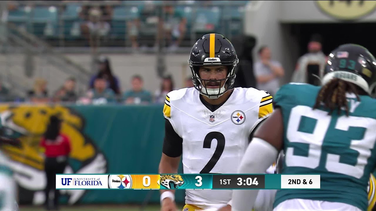 Mason Rudolph finds Darnell Washington for the touchdown