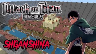 Building Shiganshina In *SURVIVAL* Minecraft! Part 3: The Entire City!