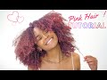 Colouring my hair pink WITHOUT any dye ! (natural hair)