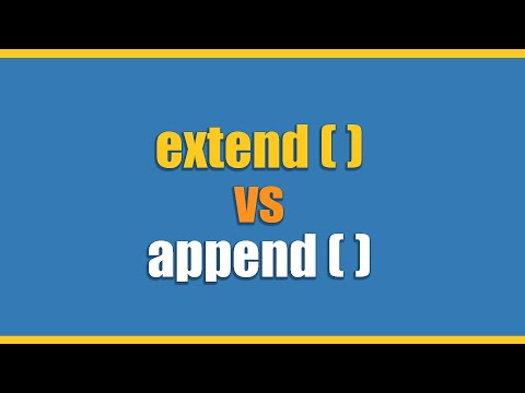 Append vs Extend | Methods in Python Lists