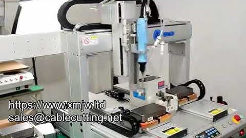 Desktop Five axis Automatic Locking Screw Machine Screwdriver Fasten Robot With Automatic Unloading