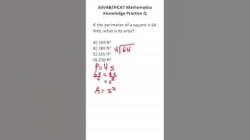 ASVAB/PiCAT Math Knowledge Practice Test Question: Perimeter and Area #acetheasvab with #grammarhero