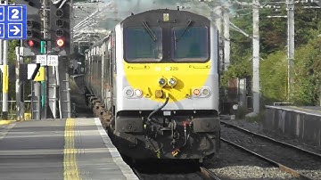 Irish Rail 201 Class Loco + Enterprise Train - Howth Junction Station, Dublin