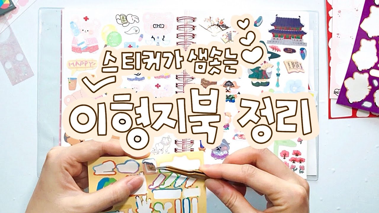 🍒 이형지북 정리 / 스티커가 샘솟는 이형지북 정리하기! 스티커 정리!