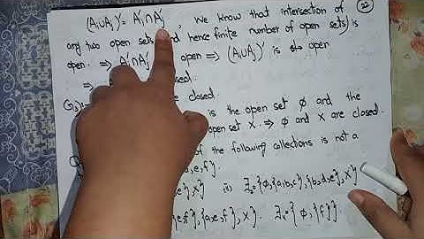 Lec 10:(Topology)theorem related to closed sets || Why following collections  are not topologies