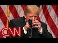 Trump's sealed water glass floats theories