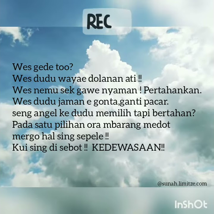 Kata' dewasa buat video story wa*