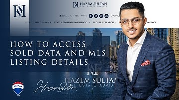 How to access Sold listing History & MLS listing data on our website
