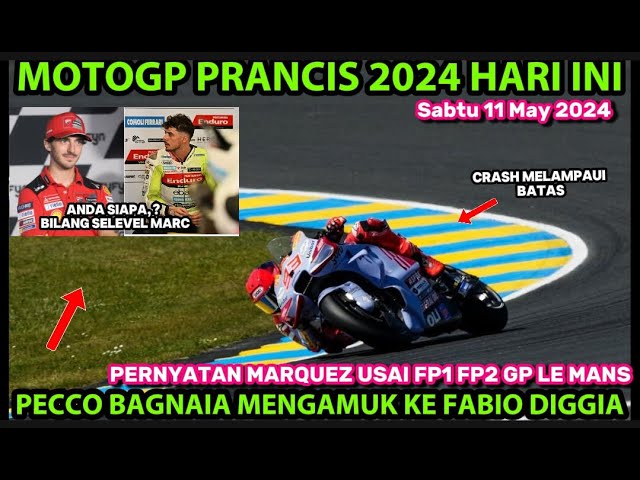 BRUTAL💥PERNYATAAN MARQUEZ, PECCO BAGNAIA BUNGKAM MULUT FABIO DIGGIANTONIO💥MOTOGP PRANCIS 2024 class=