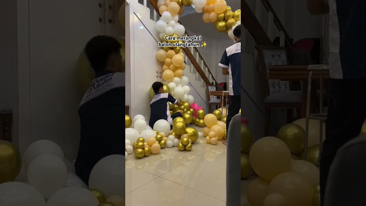 𝚃𝚞𝚝𝚘𝚛𝚒𝚊𝚕 merangkai balon 