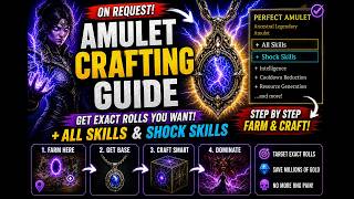 How i Craft ENDGAME Amulets in Diablo 4 💀 (+All Skills & Shock Skills)