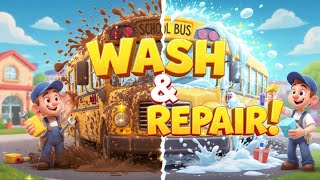 School Bus Wash & Repair Game 🚌✨ | Clean, Fix & Drive! screenshot 5