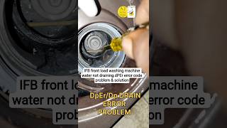 IFB front load washing machine water not draining.dPEr error code problem & solution #ifb #india