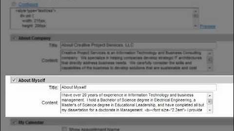 External Calendar Setup -