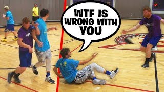 Trash Talker Gets MAD & THROWS Me Down, I EXPOSE Him & Score 30 PTS (Playoffs)
