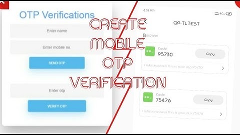 PHP Login with OTP Authentication from localhost using textlocal.