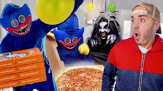 Monster and Huggy Wuggy Pizza Party! 👻🍕
