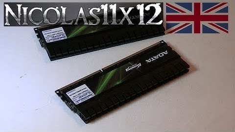 ADATA XPG G Series v2.0 8GB DDR3-2000 Memory Review