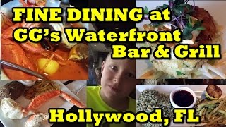 Fine Dining at GG's Waterfront Bar and Grill, Hollywood Florida