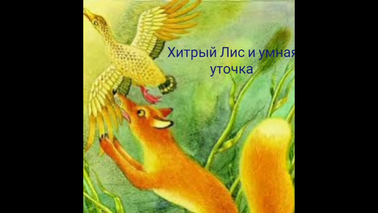 Сказка хитрый лис и уточка