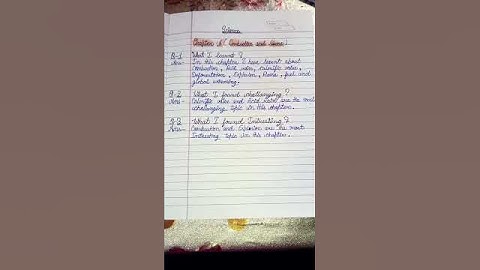 NCERT class 8 science chapter 6 learner diary #