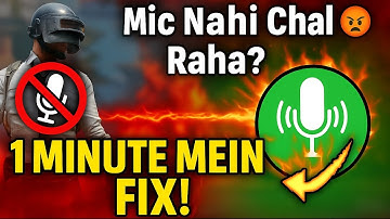 "BGMI Mic Not Working? Fix It in 1 Minute 🔧 | 3.9 Update | Tournament Info Inside"