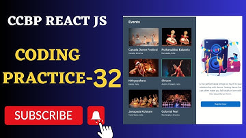 Events | Coding Practice 32 | REACT JS | NxtWave | CCBP 4.0