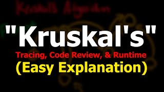 Kruskal's Algorithm (Full-Walkthrough)