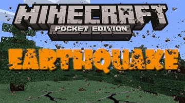 EARTHQUAKE IN MINECRAFT PE | COMMAND BLOCK
