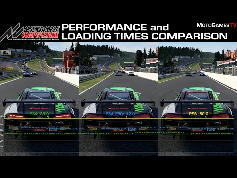 Assetto Corsa Competizione Graphics Comparison (PS5/PS4 Pro/PS4/PC