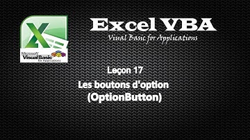 17 Excel VBA - Les boutons d