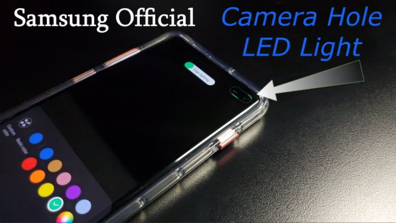køber Rytmisk Agurk Samsung's OFFICIAL Galaxy S10 LED Notification Light - YouTube