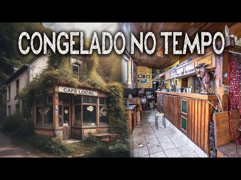 Cafeteria e casa abandonadas na Bélgica: tudo parado no tempo!