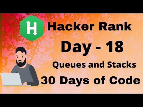 Hacker Rank 30 days of code in C++ || Day 18:  Queues and Stacks  || code  solution.