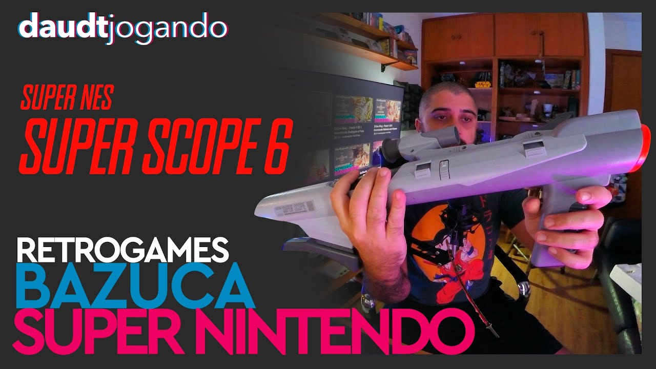 PEGO NO FLAGRA COM A BAZUCA NA MÃO (a Super Scope do Super Nintendo) #