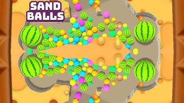 Sand Balls Candy Island All Levels Gameplay (iOS,Android)