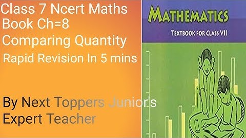 Class 7 Ncert Maths Chapter 8 Comparing Quantity Rapaid Revision or Explanation #trending #ncertmath
