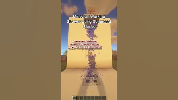 Minecraft Working Shower Using Command Blocks
