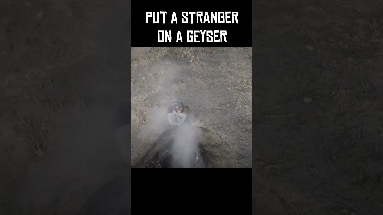 What happens if Arthur puts a stranger on a geyser 