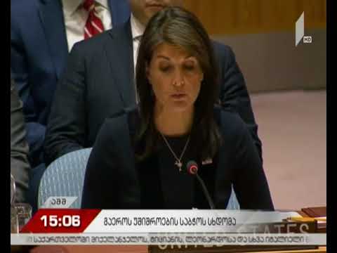 შეფასებები გაერო-ს უშიშროების საბჭოს სხდომაზე