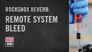 RockShox Reverb and Reverb Stealth Remote System Bleed