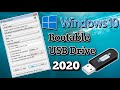 How to make a windows 10 bootable usb flash drive  2020