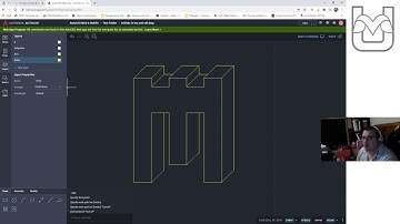 Introductory Robotics - AutoCAD Basics - Initials in Isometric and Orthographic