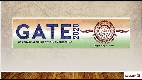 GATE 2020 official notification #GATE2020 #IITDELHI #GATE #scooopit