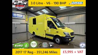 2017 17 Reg Mercedes Sprinter 519 CDI MWB Auto Ex-NHS Ambulance Service 351k