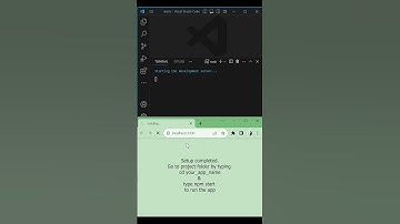 Create react app in vs code #shorts #reactjs #vscode