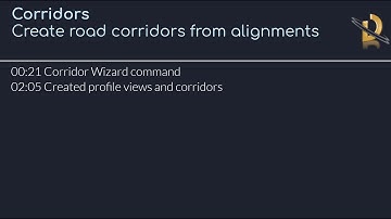 Corridors - Create road corridors from alignments