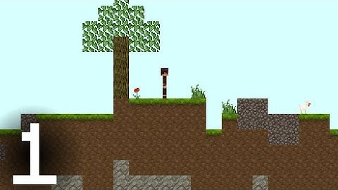 2D Minecraft - Showcase 1 - random terrain generation, camera setup