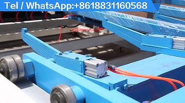 Full automatic reinforcing wire mesh welding production line