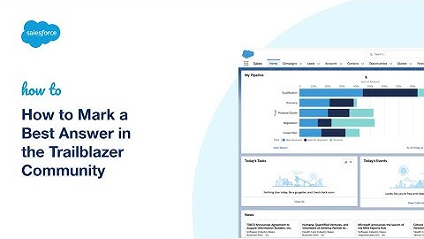 How to Mark a Best Answer in the Trailblazer Community